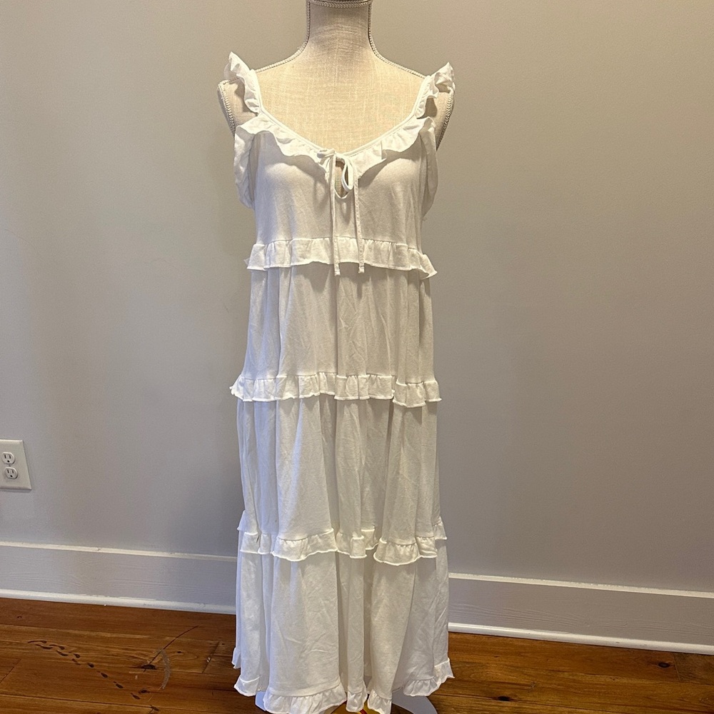 J. Crew White Maxi Dress